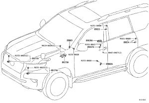 Airbag Control Module 89170-60E10 for Toyota Land Cruiser Prado
