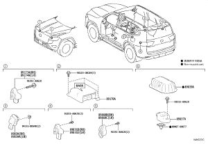 Airbag Computer 89170-60N90 for Toyota Land Cruiser