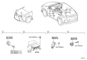 Airbag Control Module 89170-78150 for Lexus NX
