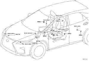Front Airbag Sensor 89173-09640 for Toyota Sienna