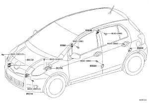 Front Airbag Sensor (Right) 89173-09790 for Toyota Highlander