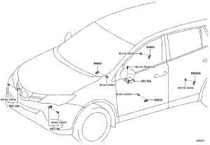Right Side Airbag Sensor 89831-0R110 for Toyota RAV4