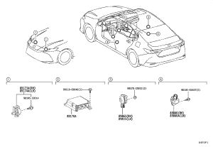 Front Airbag Sensor (Right) 8917309-D80 for Toyota Front Lander