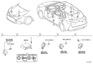 Front Airbag Sensor 89173-49505 for Toyota Auris