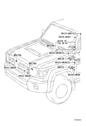Front Airbag Sensor 89173-69205 for Toyota Land Cruiser