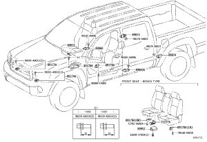 Seat Position Airbag Sensor 89178-06020 for Toyota Avensis