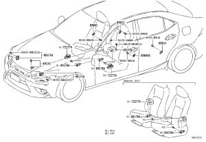 Front Airbag Sensor 91553-A0622 for Toyota MARK X