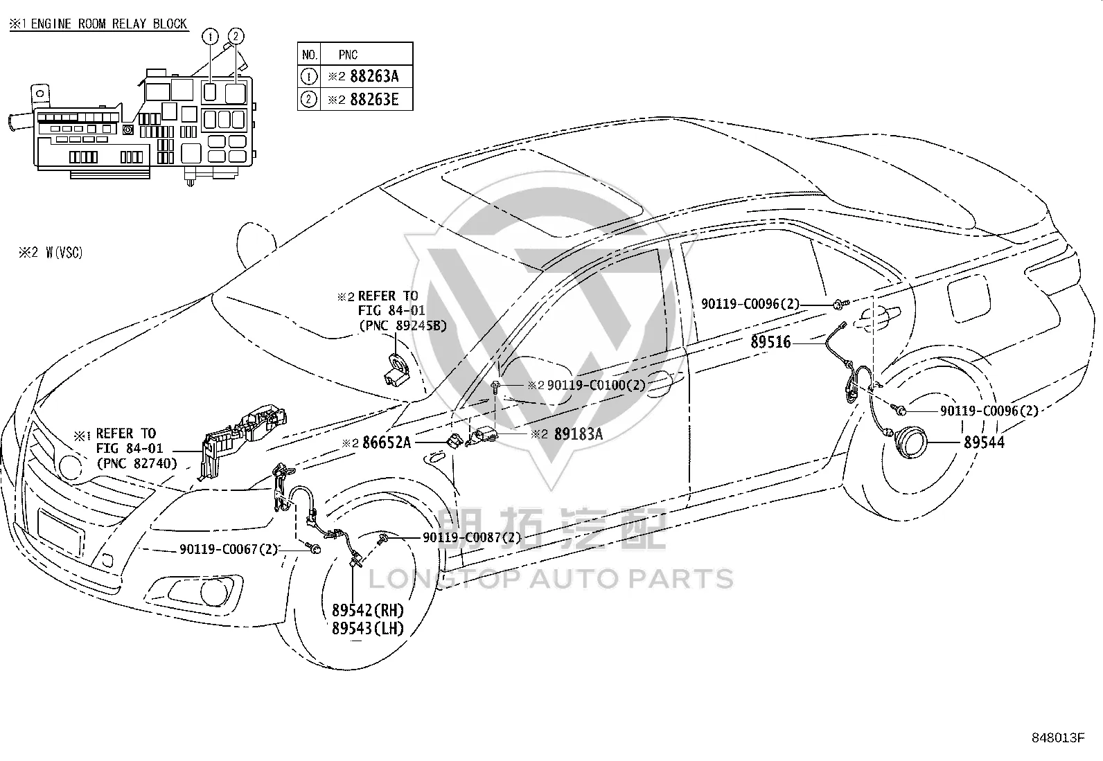 Vehicle Yaw Sensor 89180-33050 for Toyota Camry