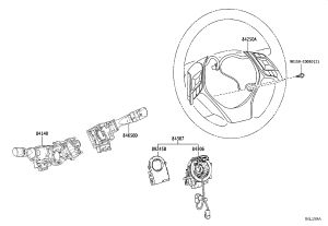 Steering Angle Sensor 8924B-0G010 for Toyota C-HR