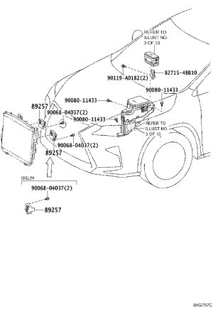 Radiator Fan Resistor 89257-30070 for Toyota Avalon