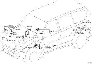 Height Sensor (front right) 89405-60012 for Toyota Land Cruiser