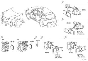 Reverse Parking Radar Control Computer 89340-78080 for Lexus NX