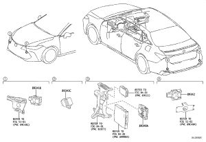 Rear Bumper Electric Eye 89341-02050 for Toyota Avalon