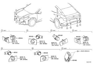 Rear Bumper Radar Sensor 89341-03060 for Toyota BZ3
