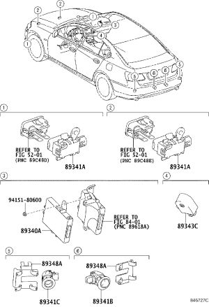 Rear Bumper Sensor 89341-30010-B4 for Lexus GS30