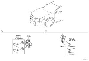 Front Bumper Parking Sensor 89341-33200 for Lexus ES