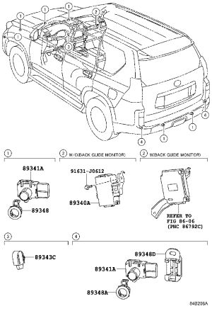 Front Bumper Parking Sensor Base 89348-33060 for Toyota Mark X