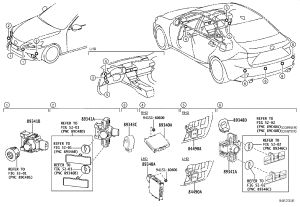 Rear Bumper Parking Sensor 89341-53030 for Toyota Crown