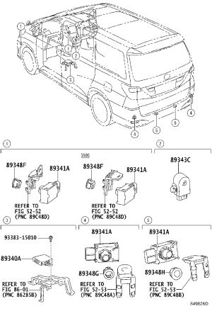 Front Bumper Parking Sensor 89341-76010 for Toyota ALPHARD