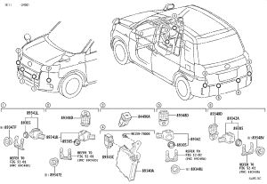 Front Bumper Parking Sensor 89341-58060C0 for Toyota HARRIER