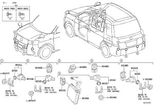 Front Bumper Parking Sensor 89341-58060 for Toyota Comfort