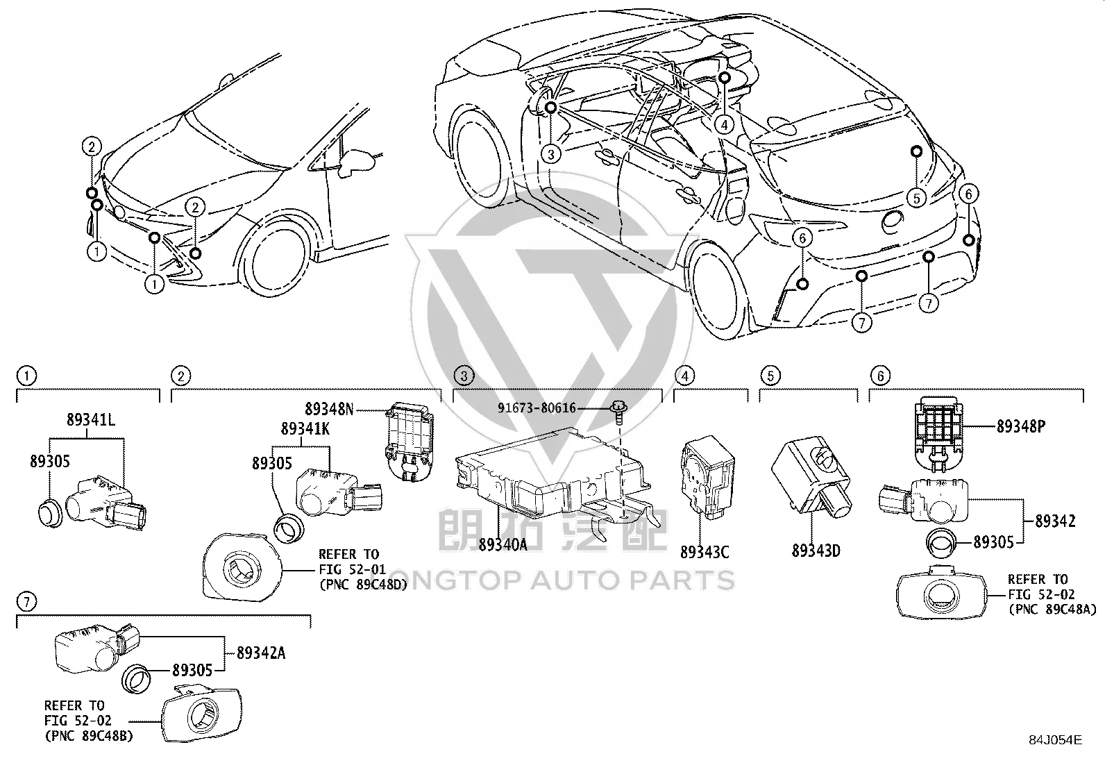 Front Bumper Parking Sensor 89341-K0060 for Toyota Auris