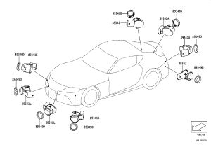 O-ring (for ultrasonic sensor) 89348-WAA01 for Toyota SUPRA
