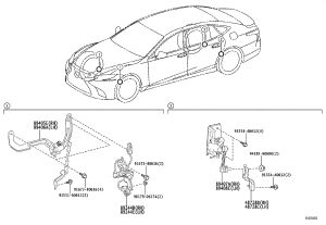 Height Control Sensor 89406-11010 for Lexus LC500