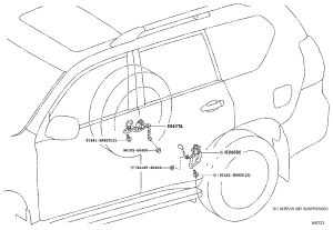 Body Height Sensor (Rear Left) 89408-60030 for Toyota Land Cruiser Prado