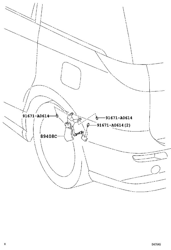 Vehicle Height Sensor 89408-28010 for Toyota ALPHARD