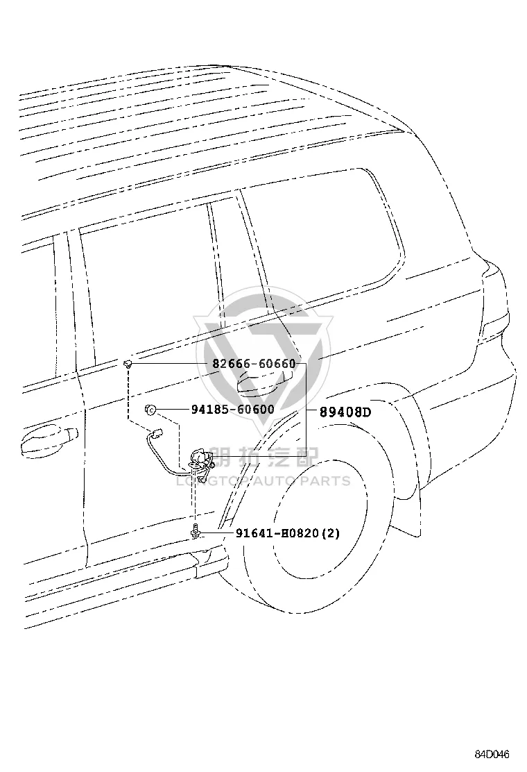 Height Sensor (Rear Left) 89408-60040 for Toyota Land Cruiser