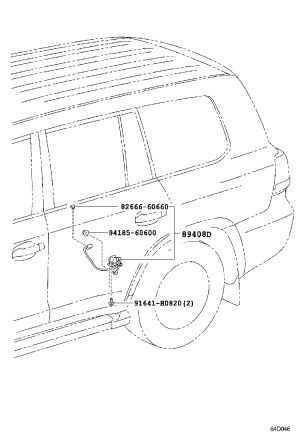 Height Sensor (Rear Left) 89408-60040 for Toyota Land Cruiser