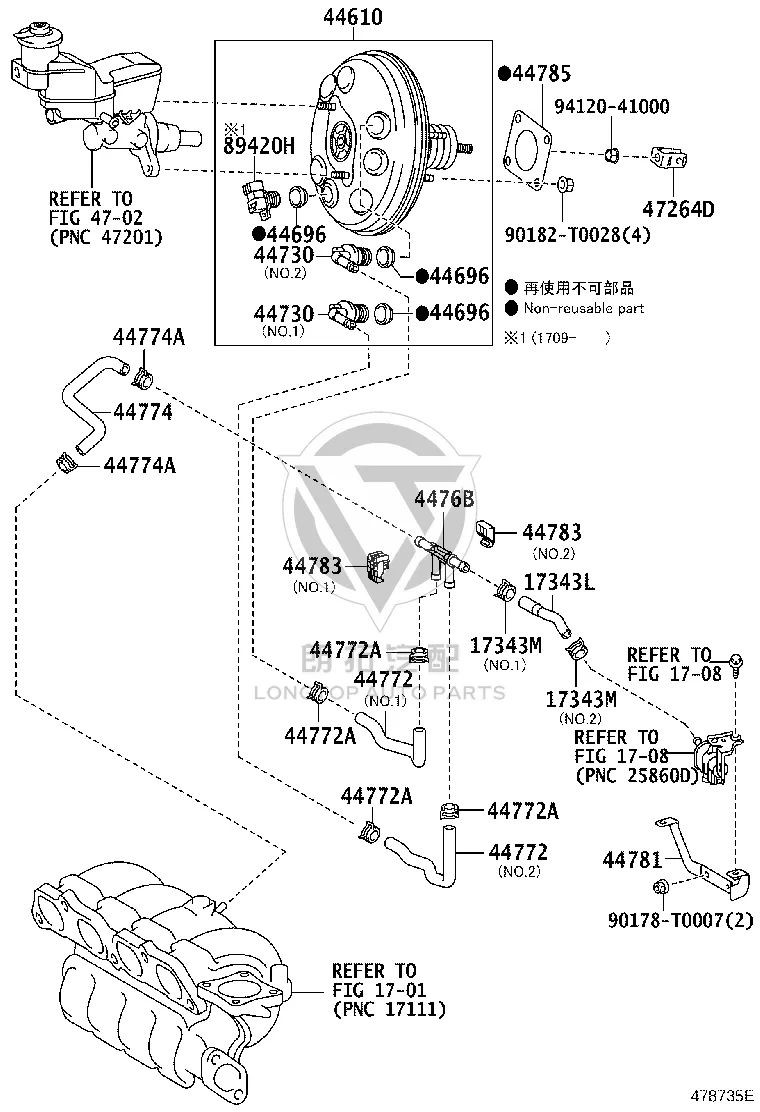 Vacuum Sensor Assembly 89421-52020 for Toyota Alphard