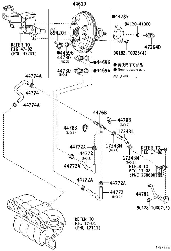 Vacuum Sensor Assembly 89421-52020 for Toyota Alphard