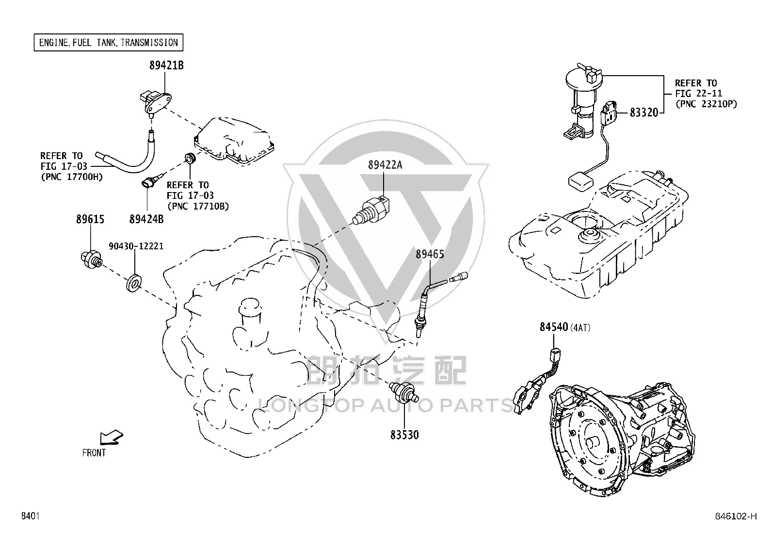 Vacuum Sensor 89421-B1010 for Toyota Avanza