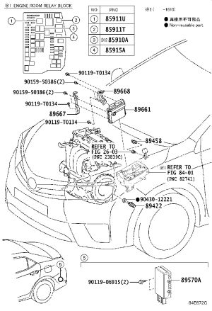 Fuel Pump Control Unit 89570-12390 for Toyota Corolla