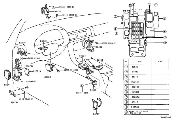 Mirror Module 89430-24020 for Lexus SC300