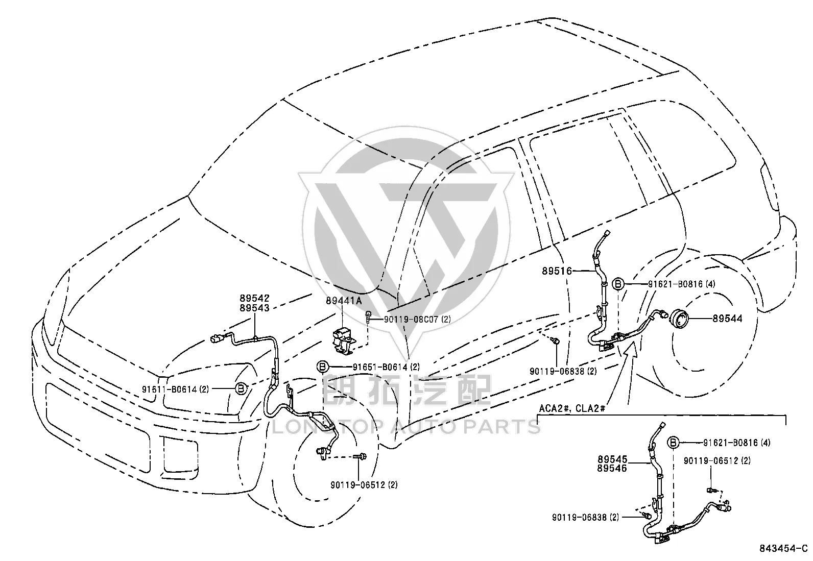 Deceleration Sensor 89440-42030 for Toyota RAV4