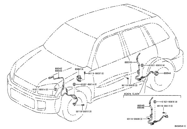 Deceleration Sensor 89440-42030 for Toyota RAV4