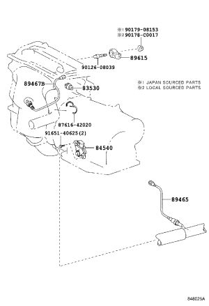Oxygen Sensor (Rear) 89465-06310 for Toyota Camry