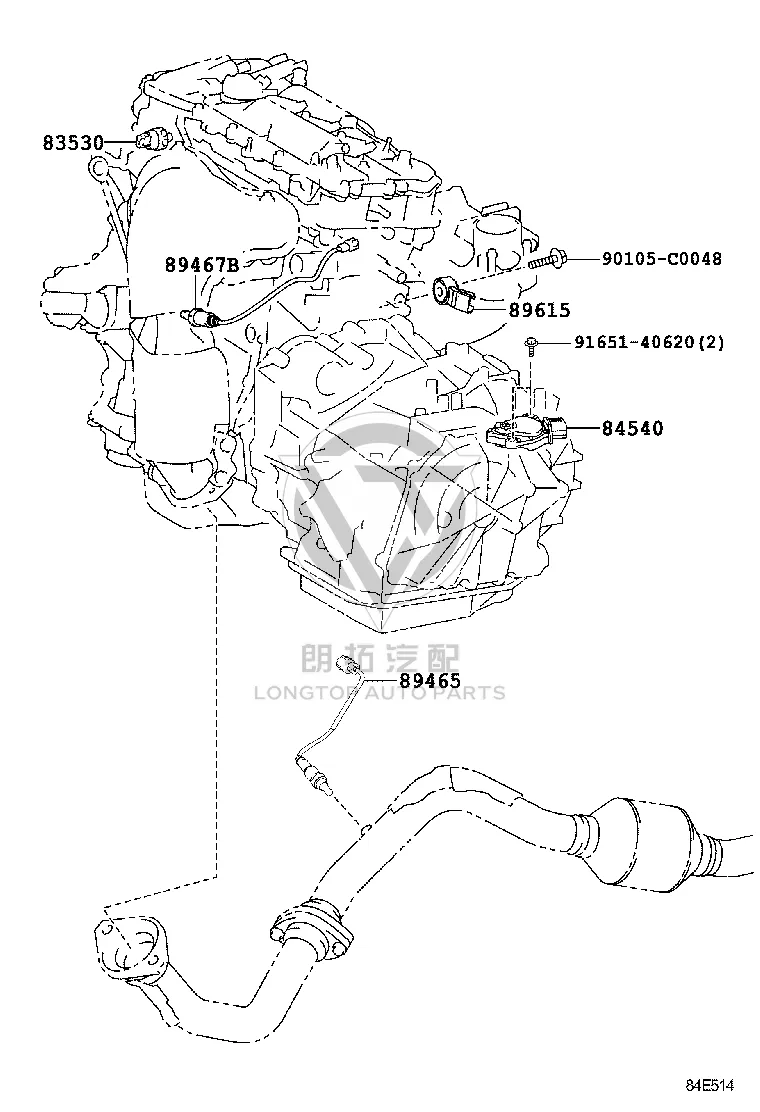 Oxygen Sensor (Rear) 89465-0R070 for Toyota RAV4