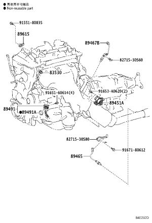 Engine Oil Level Sensor 89491-30061 for Toyota MARK X