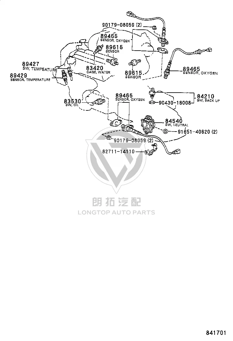 Oxygen Sensor 89465-33080 for Toyota Camry