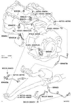 Oxygen Sensor 89467-48120 for Toyota Highlander
