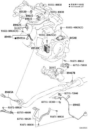 Transmission Control Module 89530-48110 for Lexus RX270