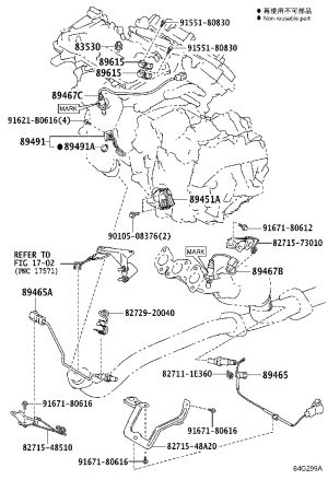 Bracket Wiring Harness 82715-48510 for Toyota Highlander, RX270 & RX350