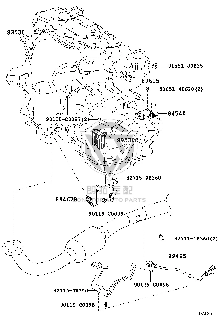 Oxygen Sensor (Front) 89467-0E070 for Toyota Highlander