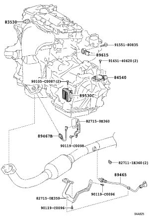Oxygen Sensor (Rear) 89465-48250 for Toyota Highlander