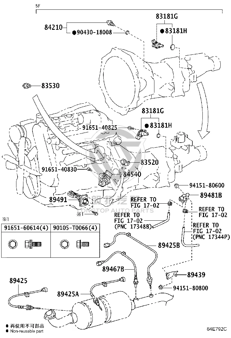 Engine oil level sensor 89491-26170 for Toyota DYNA