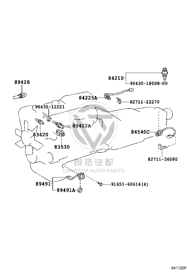 Engine Oil Level Sensor 89491-36091 for Toyota Coaster